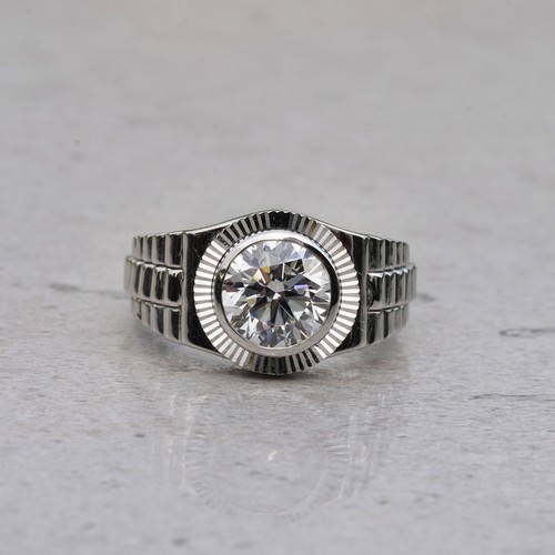 Platinum rolex style - platinum, men’s
