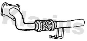 Exhaust pipe fits skoda - skoda, fabia