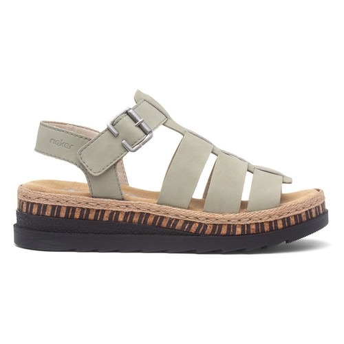 Rieker womens sandals green - sandals,