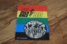 Original 1980  Milk Race Programme VGC Vintage Cycle Cycling Racing Bike Retro