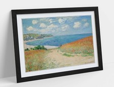 CLAUDE MONET, PATH IN THE WHEATFIELDS POURVILLE -ART FRAMED POSTER PICTURE PRINT