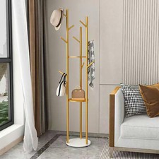 Metal Coat Rack with 9 Hooks