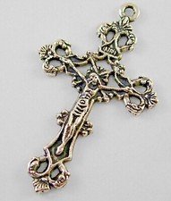 NEW TIBETAN SILVER CRUCIFIX