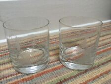 Pair of Etched Whiskey Glasses