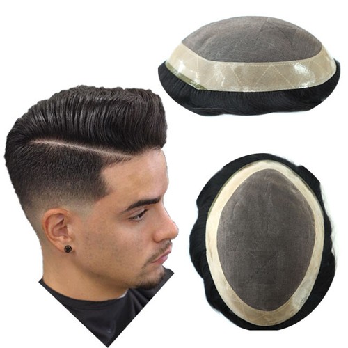 Mens human hair replacement - human,