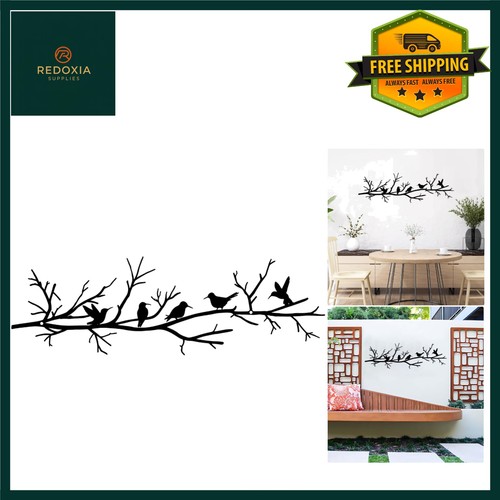 Elegant metal birds - birds, branch