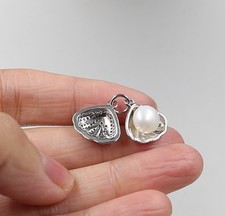 8-9 mm South Sea  Natural White 18 " Pearl Necklace 18K White Gold P