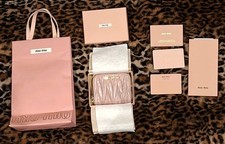 MIU MIU Matelasse nappa leather Coin Zip Purse with box bag & receipt (RRP £480)