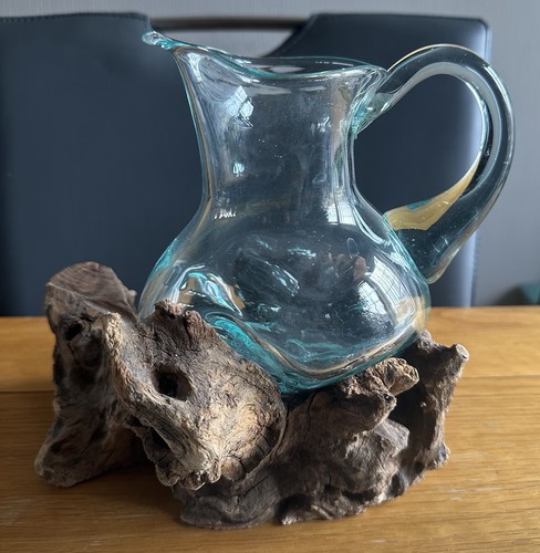 Moulded jug driftwood - moulded, hand