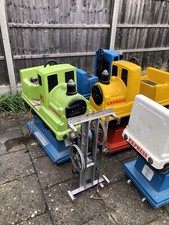 4x Coin Operated Train Kiddie Rides for Spares Or Repairs 