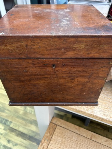 Vintage wooden box with - wooden,