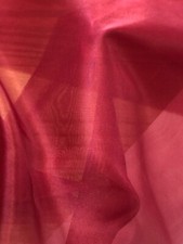 Silk organza, 54", maroon