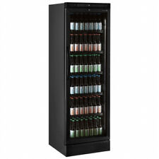 GLASS DOOR COOLER DRINKS DISPLAY FRIDGE BLACK CEV425 GRADED FREE DELIVERY £549