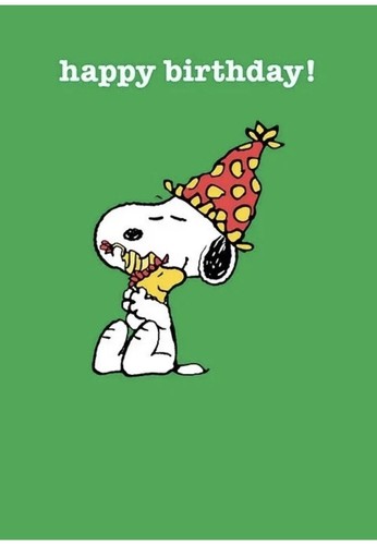 Snoopy peanuts happy birthday - snoopy,