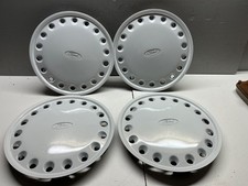 FORD FIESTA 1.4S  MK2  13" MET WHITE WHEEL TRIMS  85FB1130AA X4