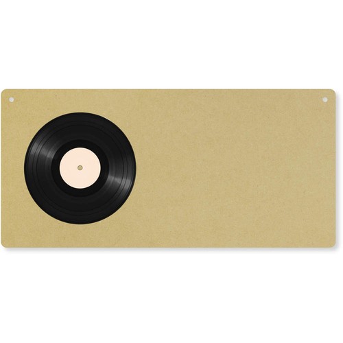 Vinyl record door plaque - record',