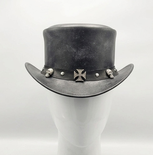 Handmade black leather top - handmade,