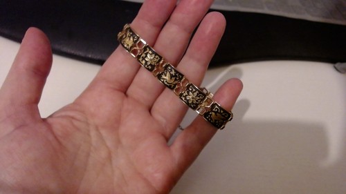 Vintage damascene enamel - vintage,