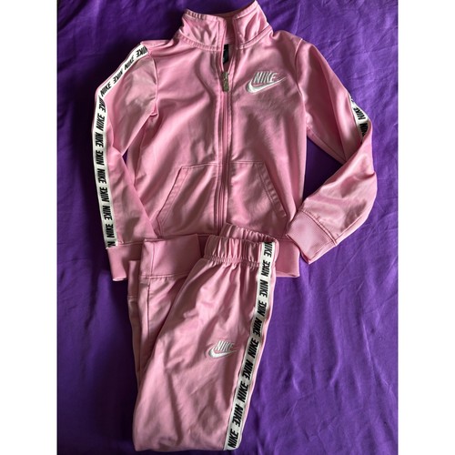 Nike girls tracksuit - pink, logo