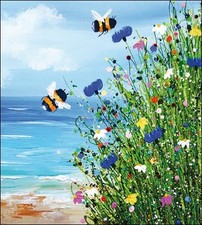 Blank Card Bee Side The Sea