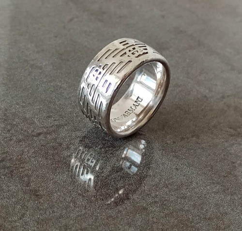 Emporio armani ring solid - ring,, 925