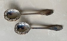 Pair large vintage pierced