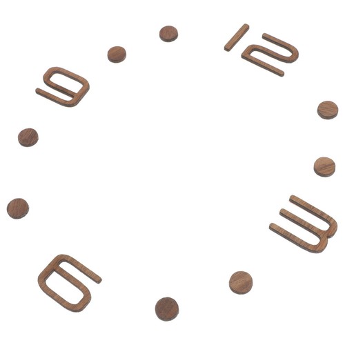 Wooden clock numbers kit - wooden,