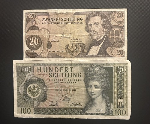 Set banknotes austria - of,