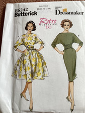 Retro Butterick 1960s Dress Sewing Pattern B6242 ~ UNCUT ~ Size A5 6-14
