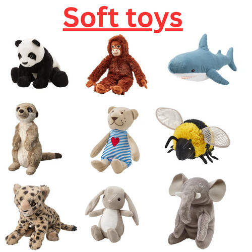 Ikea all type soft toy - all,