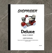 Deluxe mobility scooter manual