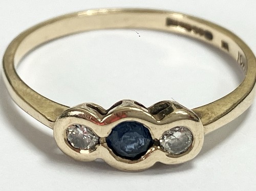 9ct yellow gold sapphire - yellow, &