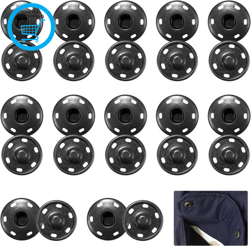 Pcs poppers fasteners - 12,