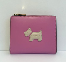 Radley Respects Pink Leather Small Purse - New With Dust Bag