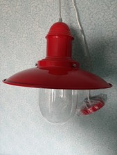 Red Metal Fisherman's Hanging