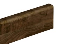 Dark walnut rounded edge - rounded,