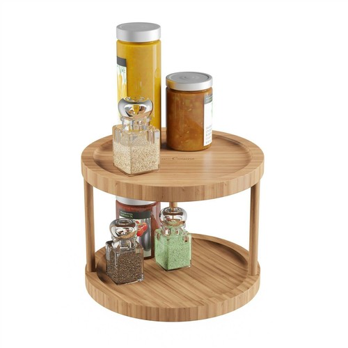 Bamboo tier lazy susan - 2,