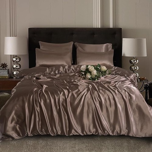 Satin silk complete bedding - satin,