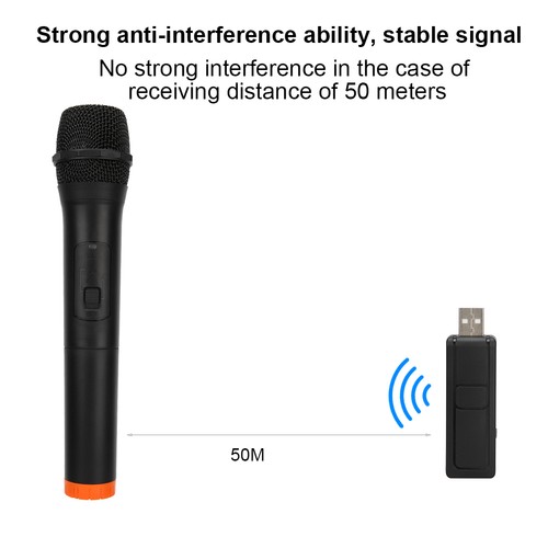Wireless microphone black abs - wireless,