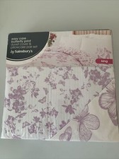Purple Butterfly Print- King