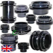 Solvent Weld Threaded Tank Connectors - 40mm, 50mm, 82mm or 110mm Pond Koi Fish