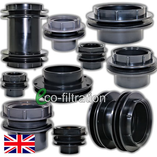 Bulk head tank connector pvc - bulk,