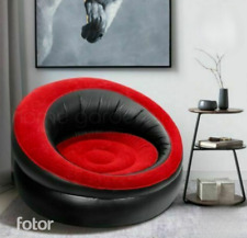 Inflatable Gaming Chair Single Garden Home Outdoor Seat Black Camping Blow UP