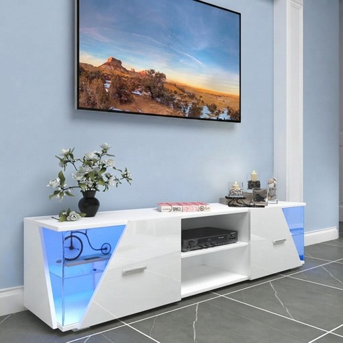 Modern white unit stand - tv,