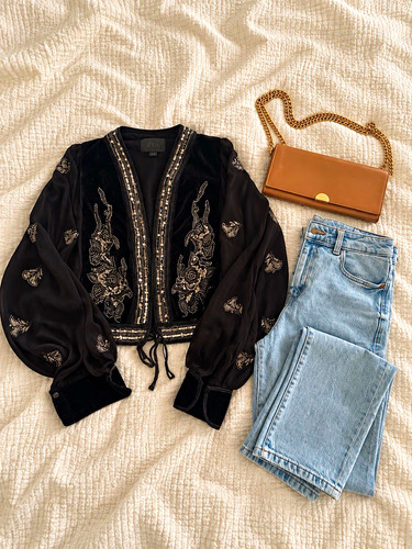 Zara black velvet - zara,