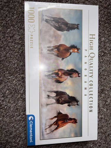 New clementoni horses - horses, 1000