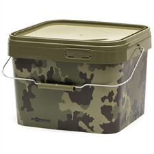 Korda Bucket Compac Square Storage Camo Angling Bait Container Resealable Lid