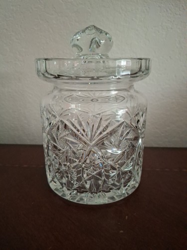 Vintage cut crystal lided - vintage,