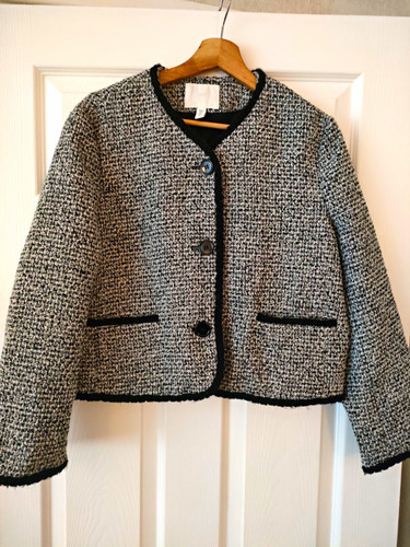 Black white tweed - h&m,