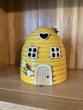 Village Pottery Collection Beehive Dome Mini House Tea Light Holders, NWOT